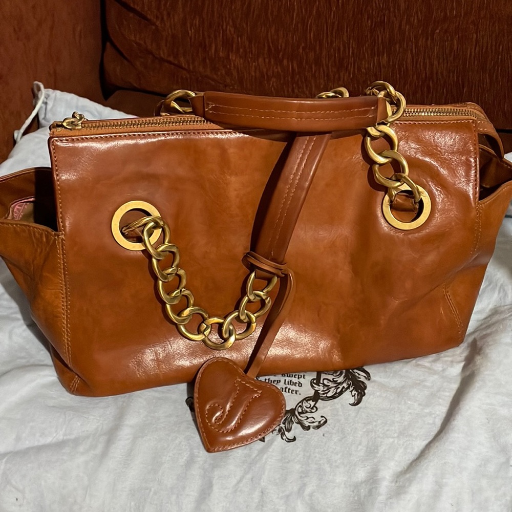 Vintage Juicy Couture purse with gold chain link straps